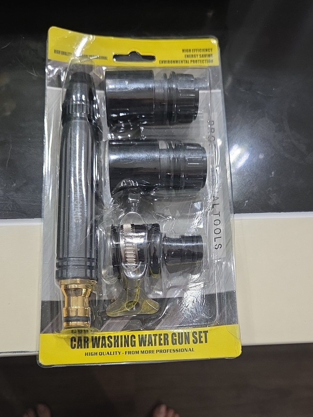 Car Washing Water Gun Set - Black and Gold